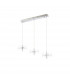 Amsterdam Linear Ceiling Pendant 3 Light 6W LED 4000K 1500lm Polished Chrome-4