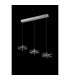 Amsterdam Linear Ceiling Pendant 3 Light 6W LED 4000K 1500lm Polished Chrome-7