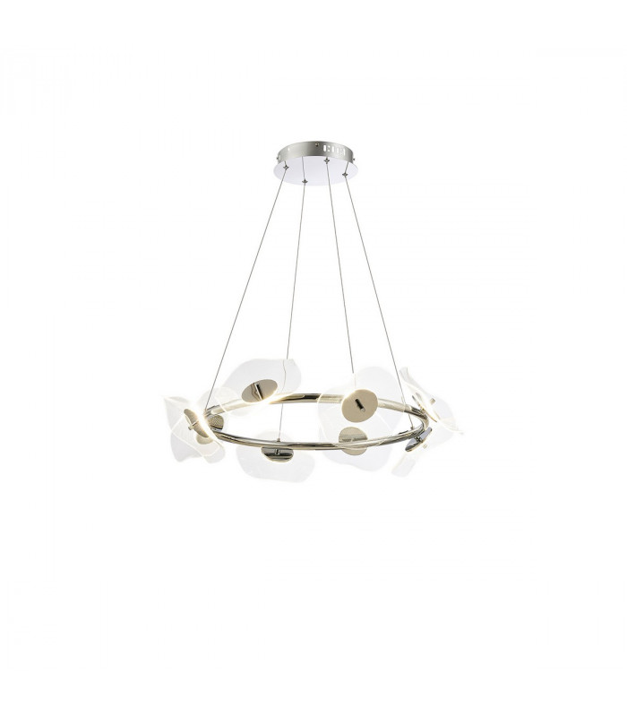 Amsterdam Ring Ceiling Pendant 8 Light 6W LED 4000K 3700lm Polished Chrome-1