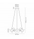 Amsterdam Ring Ceiling Pendant 8 Light 6W LED 4000K 3700lm Polished Chrome-2