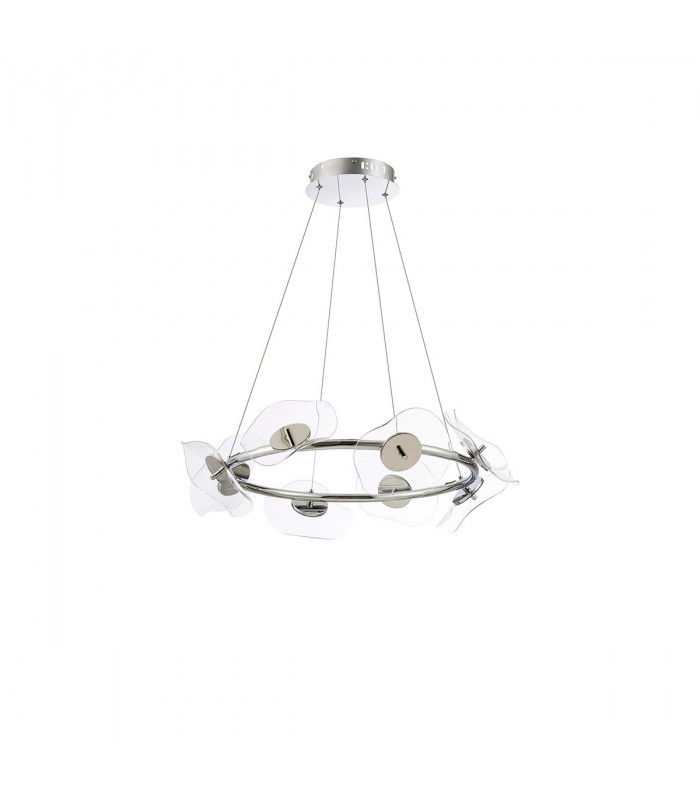 Amsterdam Ring Ceiling Pendant 8 Light 6W LED 4000K 3700lm Polished Chrome-4