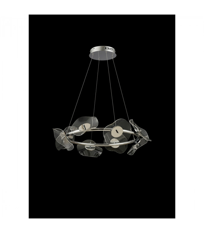 Amsterdam Ring Ceiling Pendant 8 Light 6W LED 4000K 3700lm Polished Chrome-8