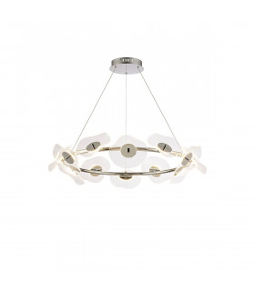 Amsterdam Ring Ceiling Pendant 12 Light 6W LED 4000K 4600lm Polished Chrome-1