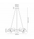 Amsterdam Ring Ceiling Pendant 12 Light 6W LED 4000K 4600lm Polished Chrome-2