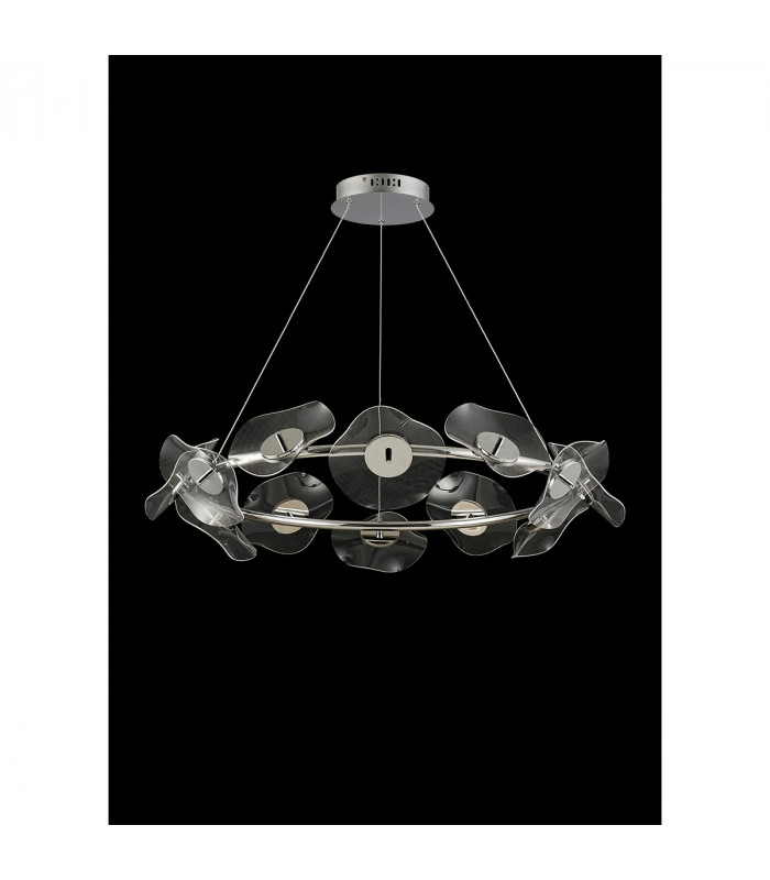 Amsterdam Ring Ceiling Pendant 12 Light 6W LED 4000K 4600lm Polished Chrome-8