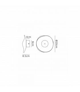 Amsterdam Wall Lamp 6W LED 4000K 460lm Polished Chrome-2