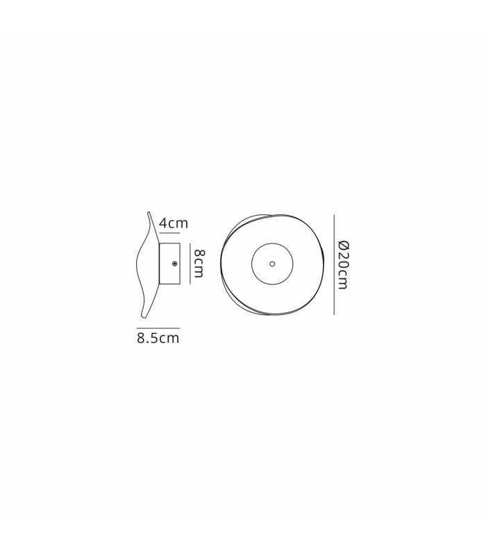 Amsterdam Wall Lamp 6W LED 4000K 460lm Polished Chrome-2