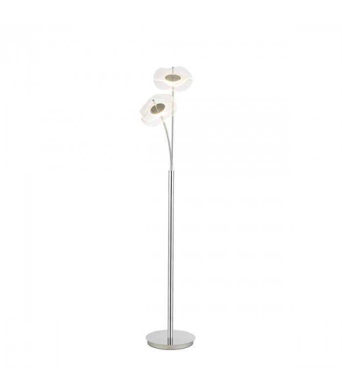 Amsterdam Floor Lamp 2 Light 6W LED 4000K 920lm Polished Chrome-1