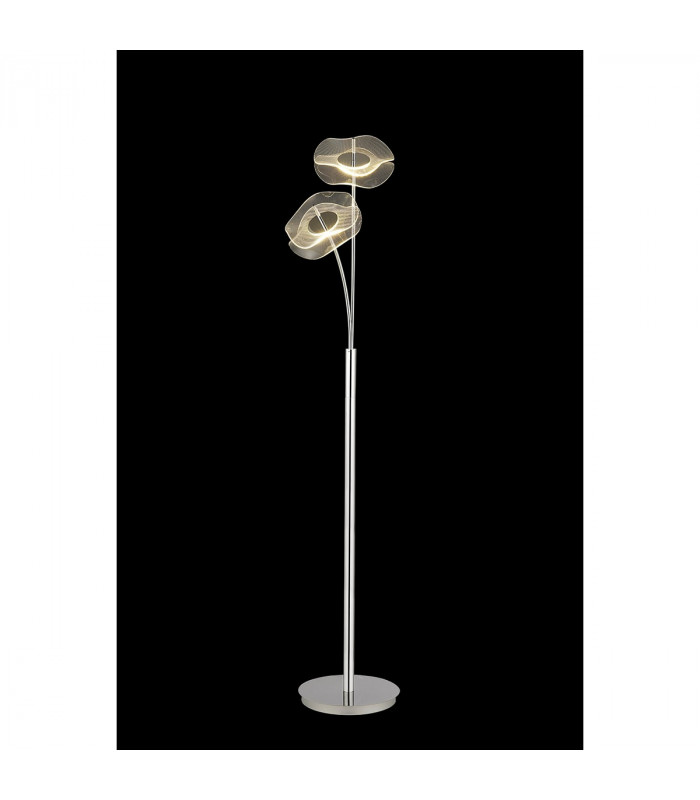 Amsterdam Floor Lamp 2 Light 6W LED 4000K 920lm Polished Chrome-3