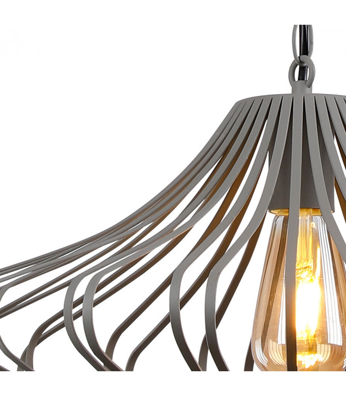 Elbridge Ceiling Pendant E27 Sand Grey-10
