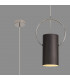 Ripley Single Ceiling Pendant E27 Black Polished Chrome-3