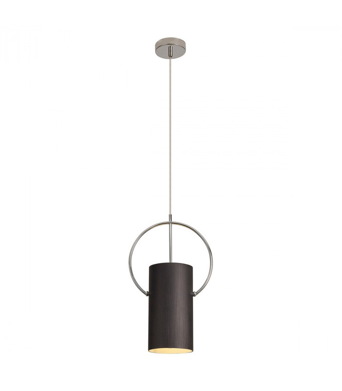 Ripley Single Ceiling Pendant E27 Black Polished Chrome-7