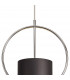 Ripley Single Ceiling Pendant E27 Black Polished Chrome-10