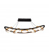 Geneseo Linear Ceiling Pendant 5 Ring 36W LED 3200K 2200lm Satin Black Gold-1