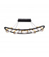 Geneseo Linear Ceiling Pendant 5 Ring 36W LED 3200K 2200lm Satin Black Gold-4