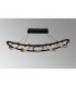 Geneseo Linear Ceiling Pendant 5 Ring 36W LED 3200K 2200lm Satin Black Gold-8