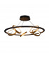 Geneseo Round Ceiling Pendant 5 Ring 36W LED 3200K 2200lm Satin Black Gold-1
