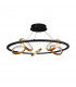 Geneseo Round Ceiling Pendant 5 Ring 36W LED 3200K 2200lm Satin Black Gold-4