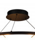 Geneseo Round Ceiling Pendant 5 Ring 36W LED 3200K 2200lm Satin Black Gold-5