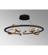 Geneseo Round Ceiling Pendant 5 Ring 36W LED 3200K 2200lm Satin Black Gold-8