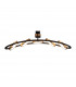 Geneseo Linear Ceiling Lamp 5 Ring 36W LED 3200K 2200lm Satin Black Gold-1