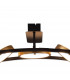 Geneseo Linear Ceiling Lamp 5 Ring 36W LED 3200K 2200lm Satin Black Gold-5