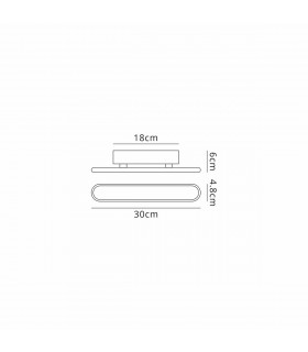 Dunkirk Wall Lamp 12W LED 3000K 568lm Sand Gold-2