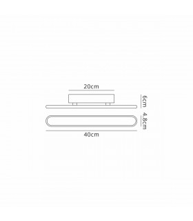Dunkirk Wall Lamp 18W LED 3000K 805lm Sand Gold-2