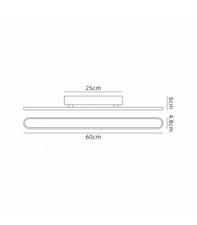 Dunkirk Wall Lamp 24W LED 3000K 1000lm Sand Gold-2