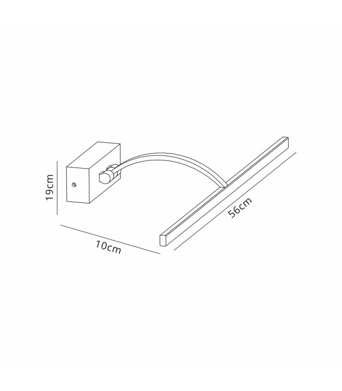 Walton Large 1 Arm Wall Lamp Picturex 10W LED 3000K 850lm Antique Brass-2