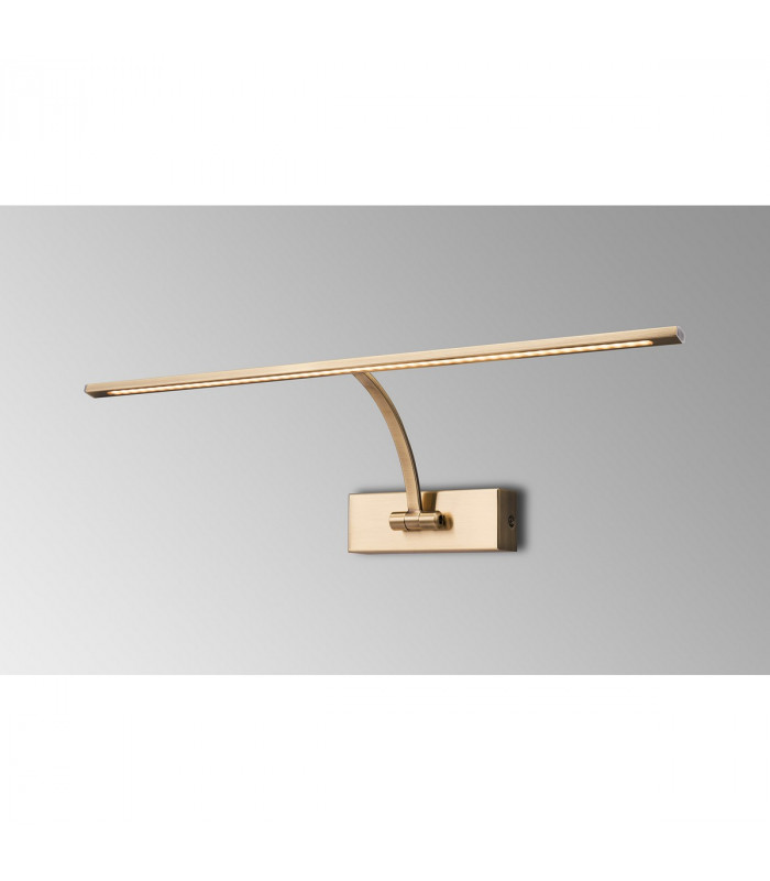 Walton Large 1 Arm Wall Lamp Picturex 10W LED 3000K 850lm Antique Brass-3