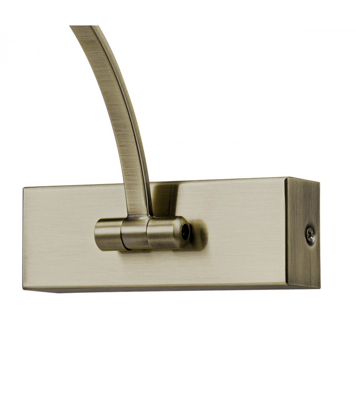 Walton Large 1 Arm Wall Lamp Picturex 10W LED 3000K 850lm Antique Brass-5