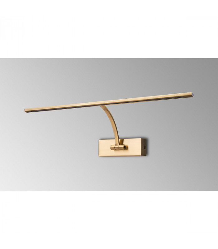 Walton Large 1 Arm Wall Lamp Picturex 10W LED 3000K 850lm Antique Brass-7