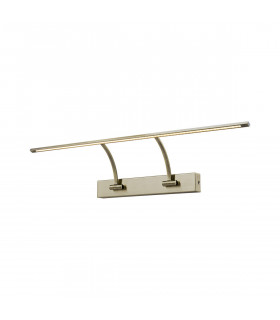 Walton Small 2 Arm Wall Lamp Picturex 14W LED 3000K 1070lm Antique Brass-1