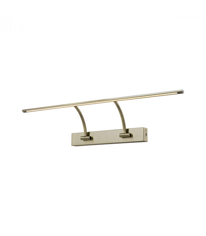 Walton Small 2 Arm Wall Lamp Picturex 14W LED 3000K 1070lm Antique Brass-1