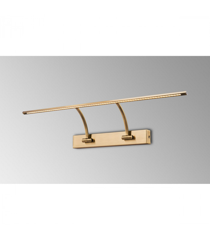 Walton Small 2 Arm Wall Lamp Picturex 14W LED 3000K 1070lm Antique Brass-3