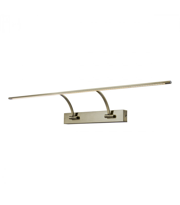 Walton Large 2 Arm Wall Lamp Picturex 16W LED 3000K 1200lm Antique Brass-1
