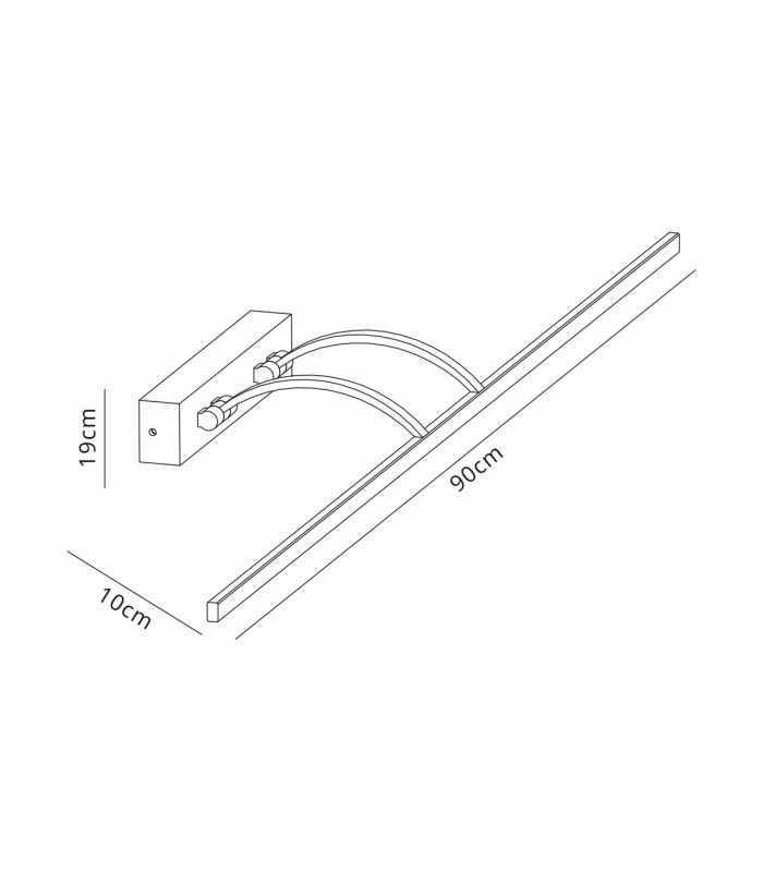 Walton Large 2 Arm Wall Lamp Picturex 16W LED 3000K 1200lm Antique Brass-2