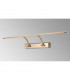 Walton Large 2 Arm Wall Lamp Picturex 16W LED 3000K 1200lm Antique Brass-3