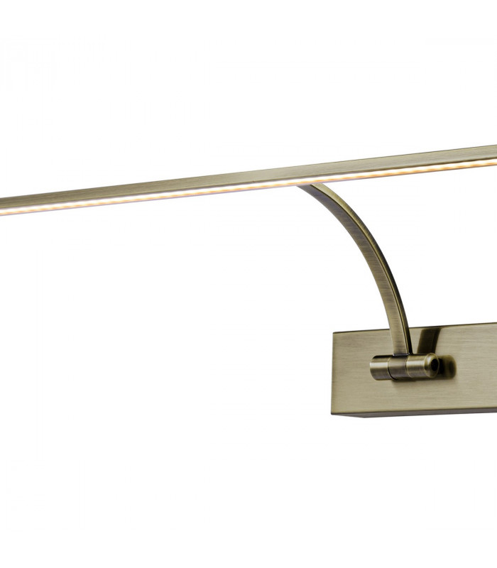 Walton Large 2 Arm Wall Lamp Picturex 16W LED 3000K 1200lm Antique Brass-5