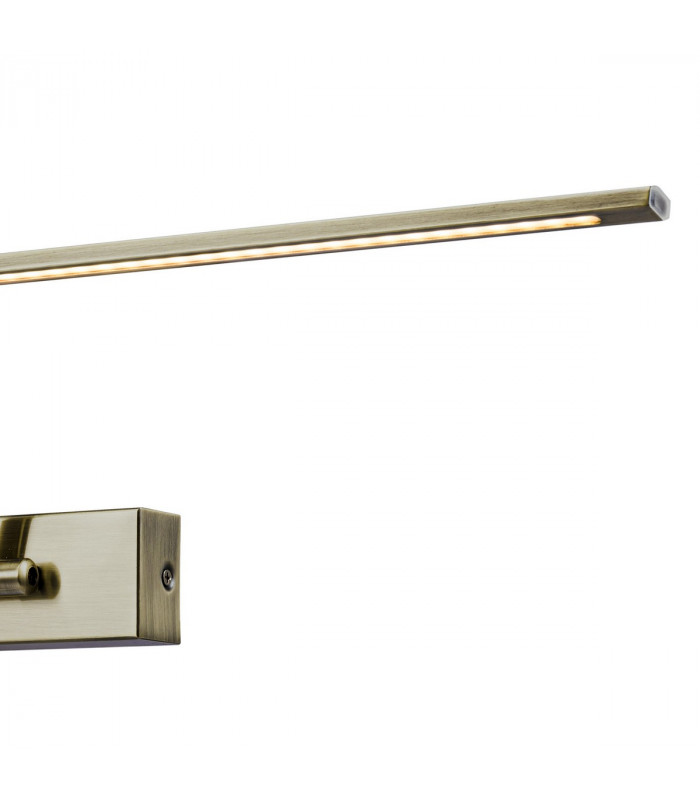 Walton Large 2 Arm Wall Lamp Picturex 16W LED 3000K 1200lm Antique Brass-6