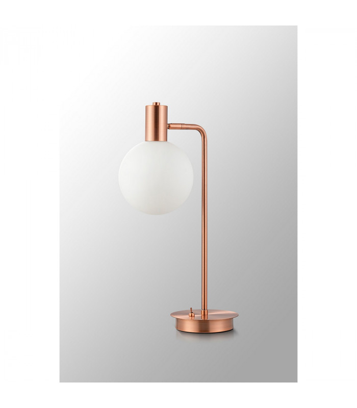 Newstead Adjustable Table Lamp G9 Antique Copper Opal-7
