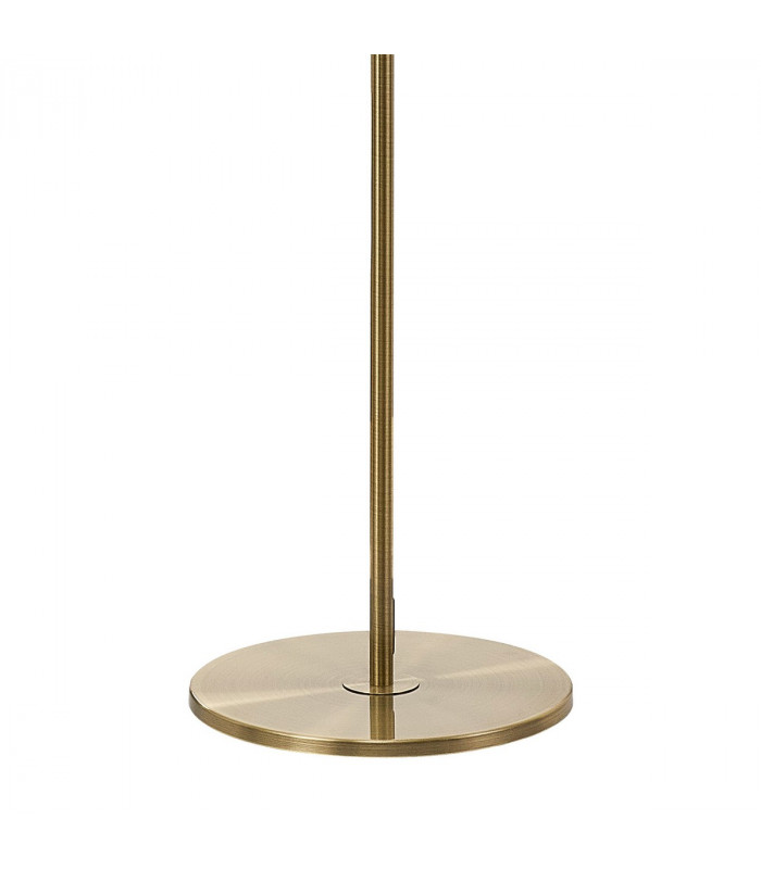 Hampton Floor Lamp 2 Light E27 Medium Oak Antique Brass-6
