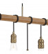 Hampton Ceiling Pendant 9 Light E27 Medium Oak Antique Brass-8