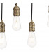 Hampton Ceiling Pendant 9 Light E27 Medium Oak Antique Brass-9