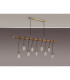 Hampton Ceiling Pendant 9 Light E27 Medium Oak Antique Brass-10