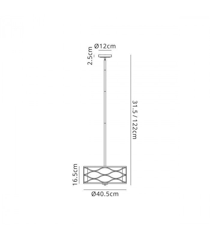 Milton Ceiling Pendant Convertible To Semi Flush 3 Light E14 Aged Gold Cream Fabric Shade-2