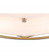 Milton Ceiling Pendant Convertible To Semi Flush 3 Light E14 Aged Gold Cream Fabric Shade-8