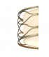 Milton Ceiling Pendant Convertible To Semi Flush 5 Light E14 Aged Gold Cream Fabric Shade-7