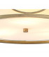 Milton Ceiling Pendant Convertible To Semi Flush 5 Light E14 Aged Gold Cream Fabric Shade-8